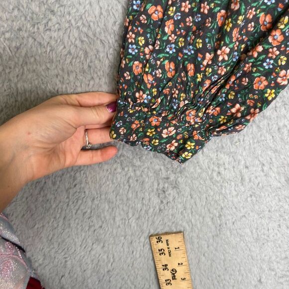 Old Navy womens long sleeve top floral crotchet cottage prarie button up plus 3X - Picture 4 of 11